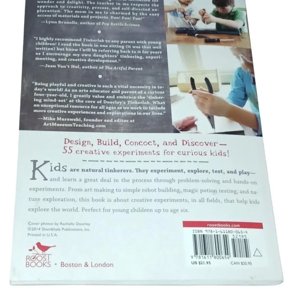 Tinkerlab: Hands-On Guide for Little Inventors Ages 4-8 Activity Book‎ STEM ECE